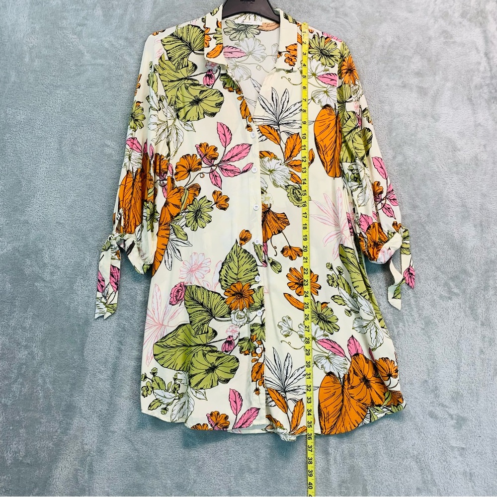 Cupshe Multicolor Floral Long Sleeve Dress - Picture 3 of 8